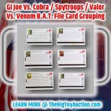 GI Joe Vs. Cobra / Spytroops / Valor Vs. Venom B.A.T. File Card Grouping