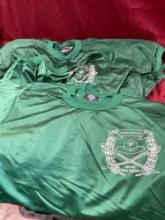 New no tags, embroidered "Support Battalion MCRD San Diego , 20 large, 8 XL green Jerseys.28 pieces