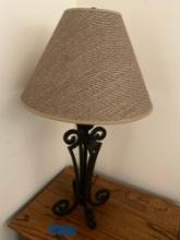 28" metal frame lamp with shade