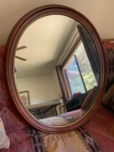Oval mirror 35" T x 28" W