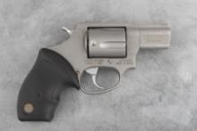 Boxed Taurus DA Revolver, 9 mm PARA caliber, SN GT35034, stainless, 2" barrel, with factory rubber g