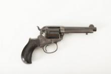 Colt Lightning Model 1877 Double Action Revolver, .38 caliber, SN 135768, dark brown aged patina wit