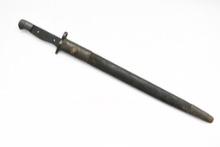 British Pattern 1907 Bayonet (16.75" Blade) W/ Scabbard - James A. Chapman (Missing Grips)