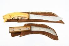 (2) Early Skinning Knives - I Wilson (England) & Unmarked