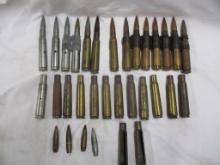 9 Rds. 50 cal BMG,  4 dummy rds, 3 bullets plus