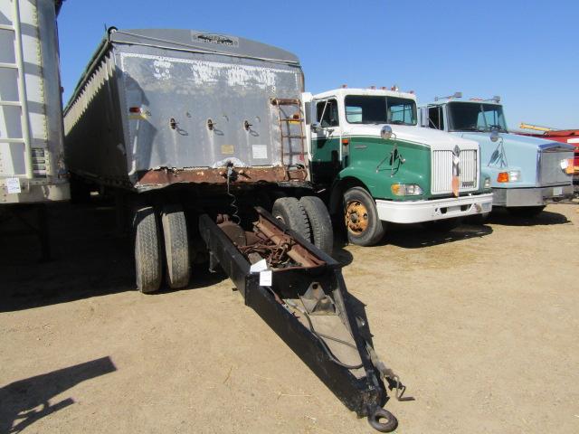 1717. 273-487, SHOP BUILT 42 FT. GRAIN TRAILER WITH DOLLY FOR FARM TRACTOR,