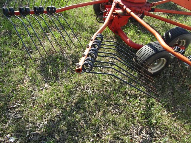 108. KUHN MODEL GA 4120 PTO ROTARY RAKE, 128 INCH WORKING WIDTH