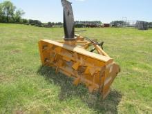 258. NICE LORENZ 7 FT. DOUBLE AUGER 3 POINT SNOWBLOWER WITH INTEGRATED HYDR