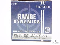 50 Rounds Fiocchi Range Dynamics .223 55 Grain FMJBT