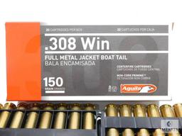 40 Rounds Aguila .308 Win FMJBT