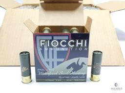 250 Rounds Fiocchi Waterfowl Steel Hunting 12 Gauge 3" 1 1/8 oz.