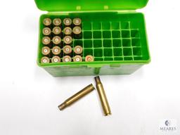 One Green Case-Guard 50 Case With 30-06 Brass
