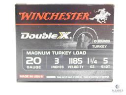 10 Rounds Winchester Double X 20 Gauge Magnum Turkey Load 3", 1-1/4 Oz, 5 Shot 1185 Velocity