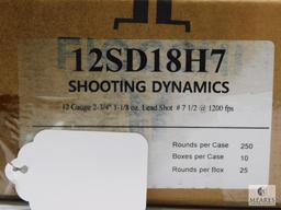 250 Rounds Fiocchi Shooting Dynamics 12 Gauge 2-3/4", #7-1/2 Shot 1200 FPS