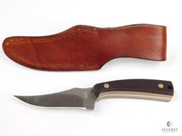 New Schrade Old Timer Sharpfinger Fixed Blade Knife with Leather Sheath