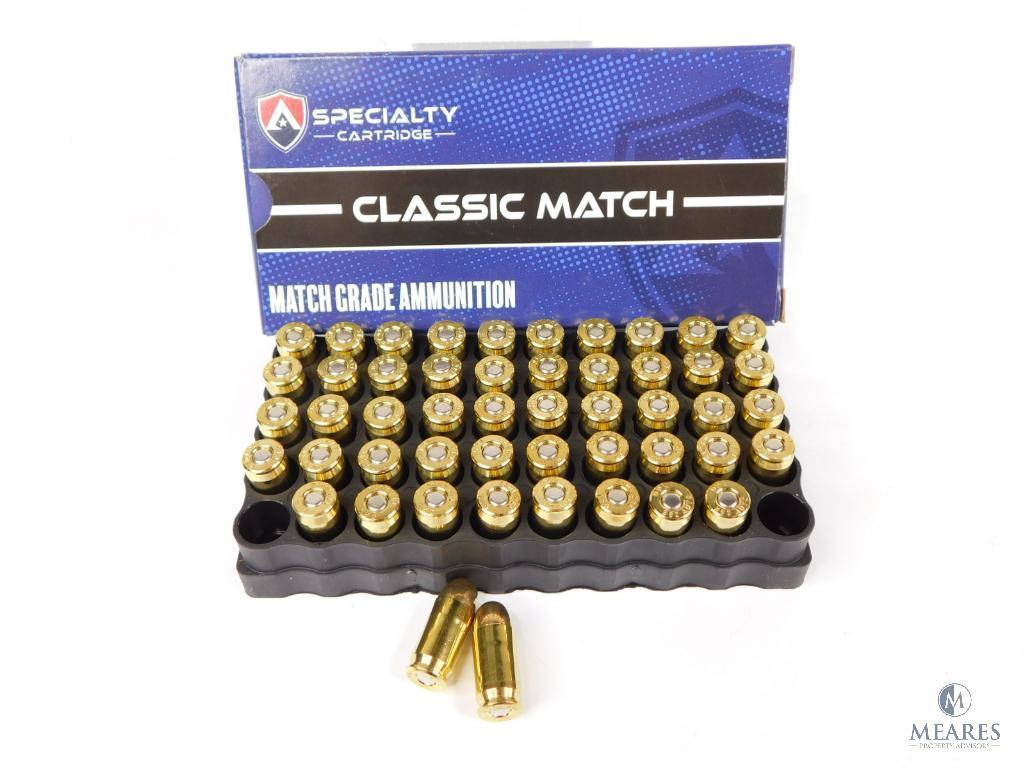50 Rounds Atlanta Arms .380 ACP Match Ammunition - 100-grain FMJ