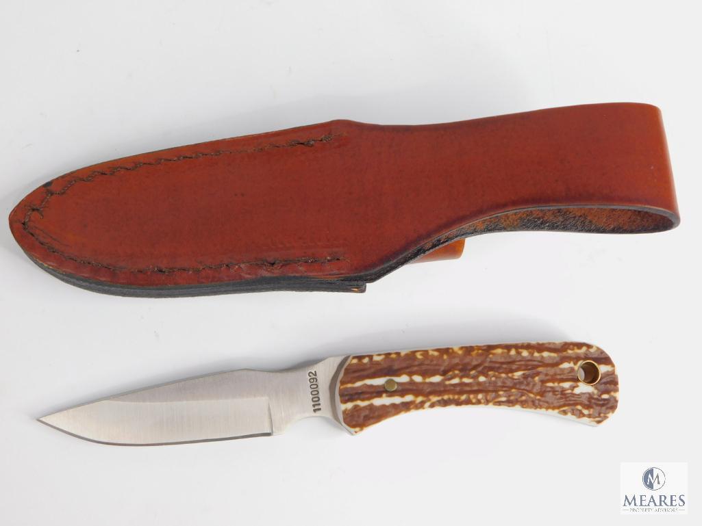 New Schrade Uncle Henry Fixed Blade Skinner with Leather Sheath