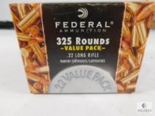 325 Rounds Federal Ammunition Value Pack .22 Long Rifle 36 Grain