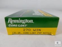 20 Rounds Remington Core-Lokt 270 WIN 130 Grain PSP