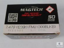 50 Rounds MagTech First Defense 300 Blackout 123 Grain FMJ