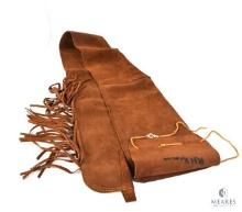 Two Muzzleloader Sheaths - One Leather and One Cloth