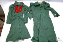 Two Vintage Girl Scouts U.S.A. Uniforms