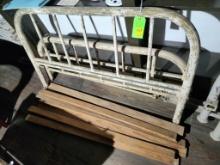 Metal Bed Frame & Rails - Appears Full Size