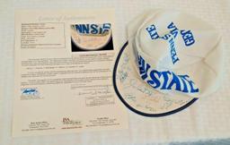 15 JSA Vintage Penn State 1982 Team Signed Autograph Hat Cap Paterno Blackledge PSU College Football