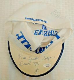 15 JSA Vintage Penn State 1982 Team Signed Autograph Hat Cap Paterno Blackledge PSU College Football