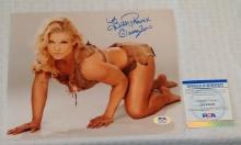 Beth Phoenix Autographed Signed PSA COA 8x10 Photo WWF WWE Glamazon Inscription Edge AEW Copeland