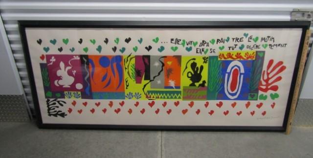 Very Large Mural Print " Les Mille Et Une Nuits " By Henri Matisse (LOCAL PICK UP ONLY)