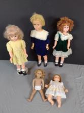 5 Vintage Dolls incl Eegee