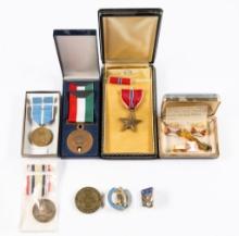 11 Pcs Military Pins & Medals