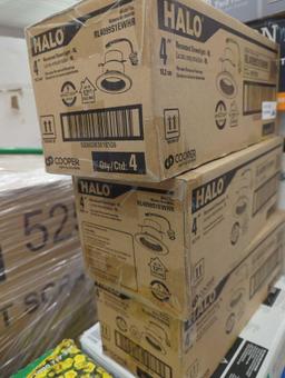 Lot of 3 Boxes Of HALO RL 4 in. Adjustable CCT Canless IC Rated Dimmable Indoor, Outdoor Integrated