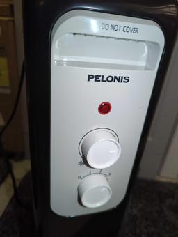 Pelonis 1,500-Watt Oil-Filled Radiant Electric Space Heater with Thermostat, Retail Price $55,