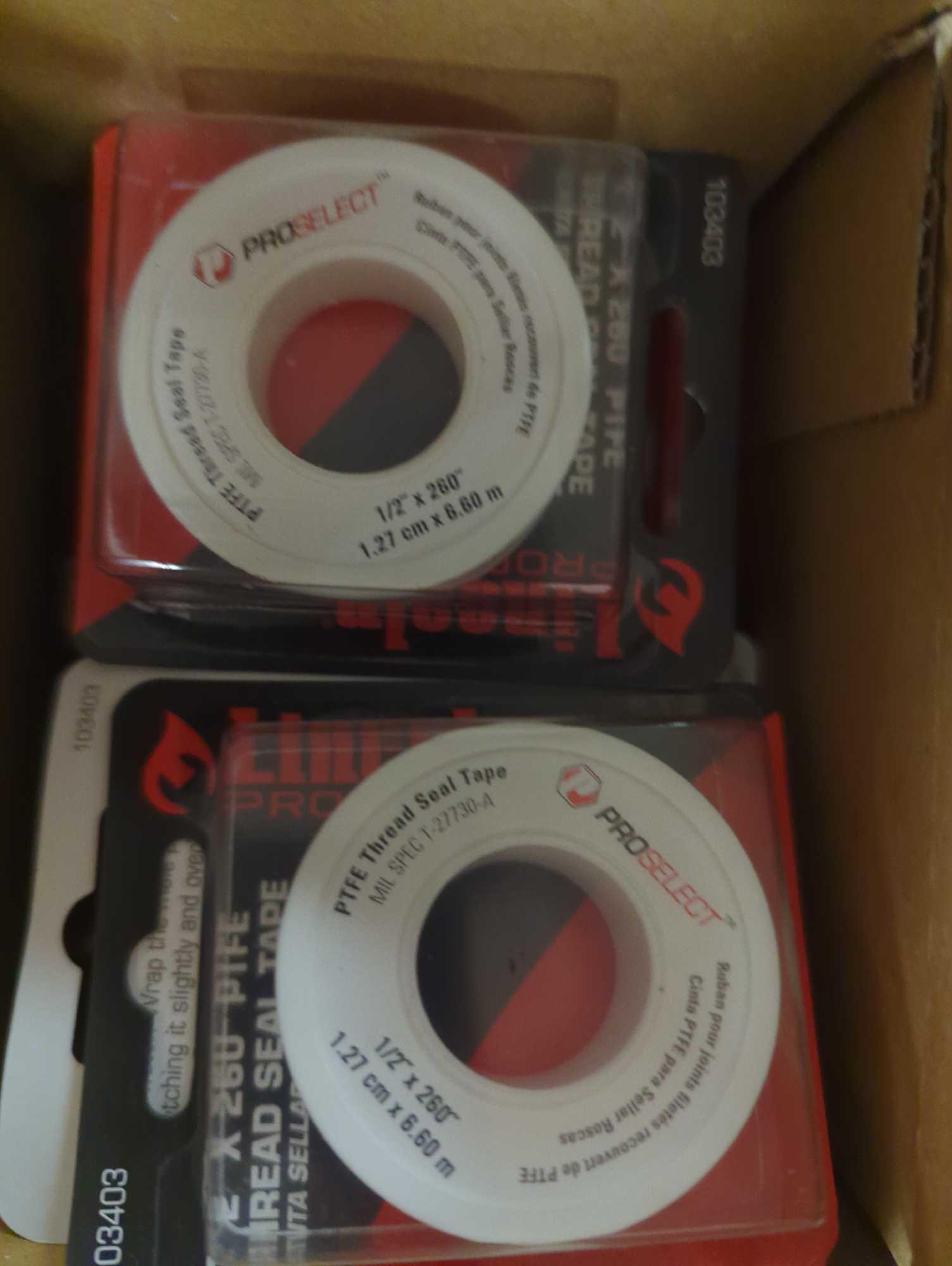 2 Boxes of 6 Rolls of Lincoln Products PTFE Thread Seal Tape, Appears to be New in Factory Sealed
