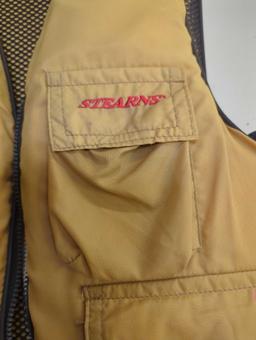 Stearns Fishing Flotation Vest / Life Jacket. Type III PDF. Comes as is shown in photos. Appears to