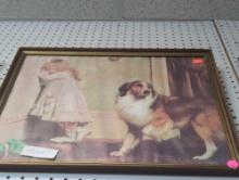 Framed Print of "A Special Pleader" by Charles Burton Barber (1893), Approximate Dimensions - 19" x
