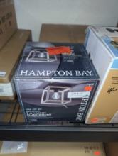 Hampton Bay Burkepoint 8.25 in. 1-Light Woodgrain Flush Mount, Retail Price $40, Appears to be New,