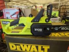 (TOOL ONLY) RYOBI ONE+ HP 18V Brushless 10 in. Battery Chainsaw (Tool Only), Appears to be Used