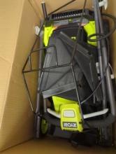 RYOBI ONE+ 18V 13 in. Cordless Battery Walk Behind Push Lawn Mower with 4.0 Ah Battery and Charger,