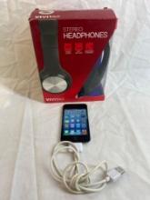 Brand New: Vivitar headphones and lightly used unlocked IPod Touch/8gb. Bluetooth ready