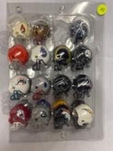 Assorted set of 23 NFL mini collectible team helmets