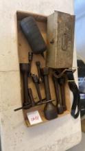 MISC. Tools, Large T Sockets & Metal Box