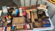 (3) Flats MISC. OLD Cans, Tins and Boxes