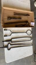 Vintage Blacksmith Tongs & Tools