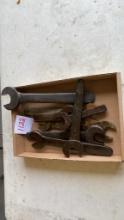 (8) Large Open End Wrenches