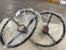 (2) New MF Steering Wheels with CAP