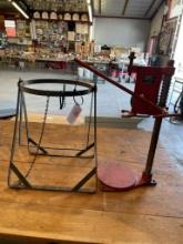 Drill Stand and Metal Bucket Holder