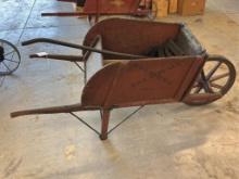 H.B. Lawrence Wood Wheel Barrow